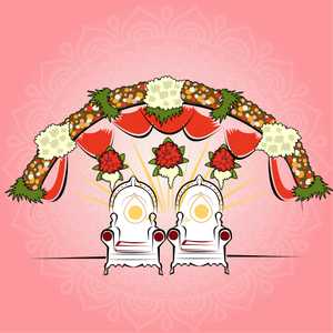 Reception in Tamil Mudaliyar Weddings