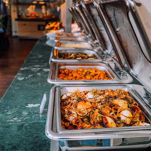 Buffet Spread at a Wedding Party